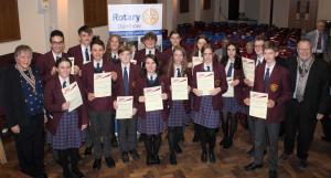 All the competitors in this year's Youth Speaks competition.